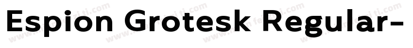 Espion Grotesk Regular字体转换